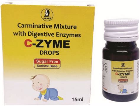 Carminative Mixture With Digestive Enzymes Drops Drakt Ml At