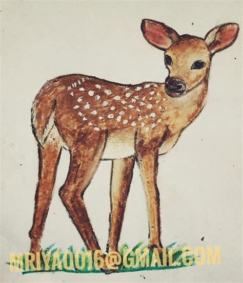 Deer painting | Deer drawing, Animal drawings sketches, Deer painting