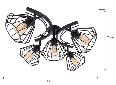 Lampa Sufitowa Druciana Nela Loft Led Regulacja Romir Sklep Z