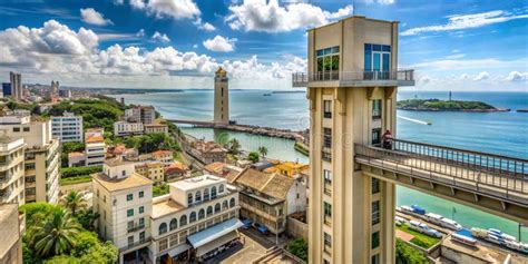 View Of The Lacerda Elevator In Salvador Bahia Brazil Ai Generative