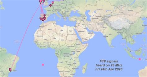 EI7GL A Diary Of Amateur Radio Activity Conditions On 28 MHz 23rd 24th April 2020