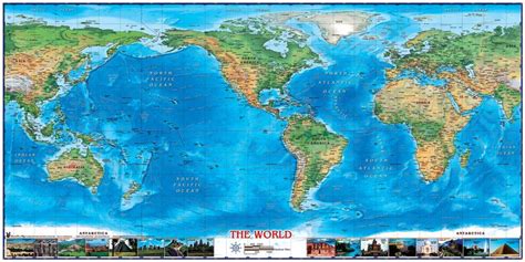 World map poster, Map, World