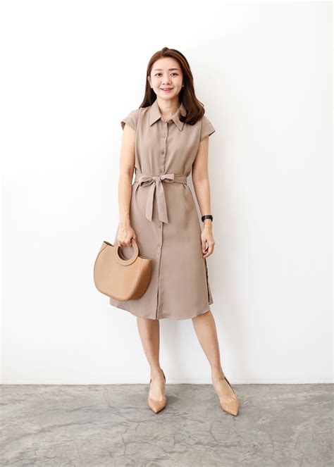 Cap Sleeves Shirt Dress Justlove Closet