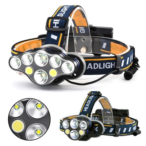 Cheap Powerful Led Headlamp T6 Cob Headlight Torch Waterproof Camping