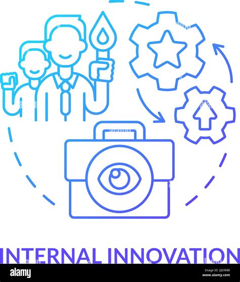 Internal Innovation Blue Gradient Concept Icon Stock Vector Image And Art