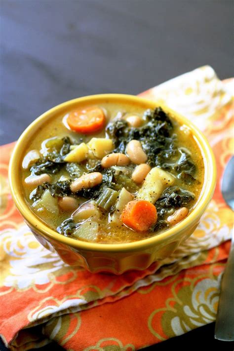 White Bean And Kale Soup The Curvy Carrot