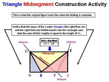 Triangle Midsegment Construction Activity by Priceless Math | TPT