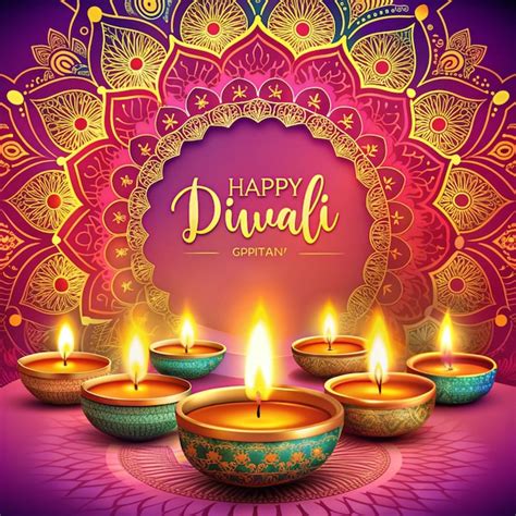 Happy Diwali festival with light | Premium AI-generated image