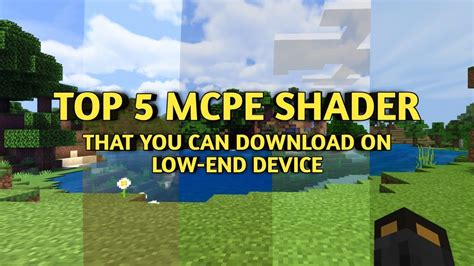 Top 5 Minecraft PE Shader That You Can Download On Low-End Device - Minecraft PE 1.16+ - YouTube