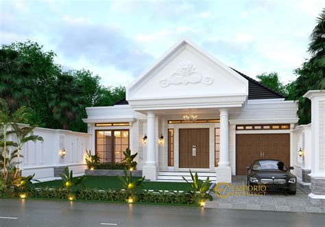 Desain Tampak Depan Rumah Classic Lantai Bapak Abdullah Di Bandung