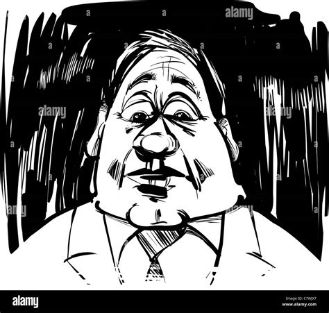 Startled Man Caricature Sketch Illustration Stock Photo Alamy