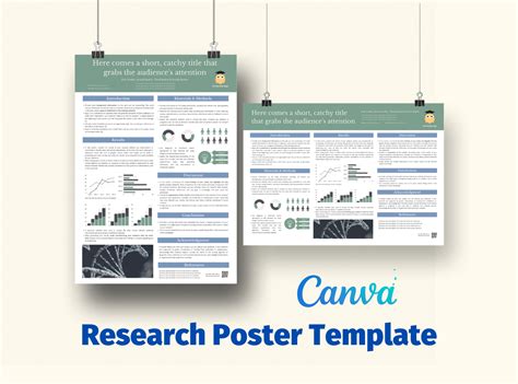 Scientific Poster Template Canva to Present Your Research Study A0 ...