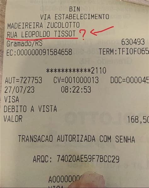 Erro de endereço no comprovante TEF Dúvidas sobre TEF Projeto ACBr