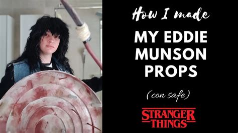 How I Made My Eddie Munson Props Stranger Things Cosplay Youtube