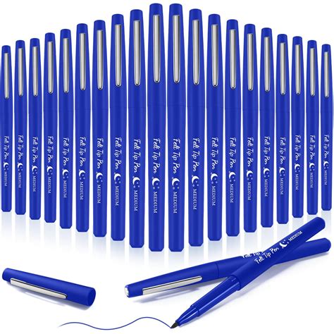 Fuyoooo 20 Pcs Felt Tip Pens 0.7mm Colored Felt Pens Marker Medium
