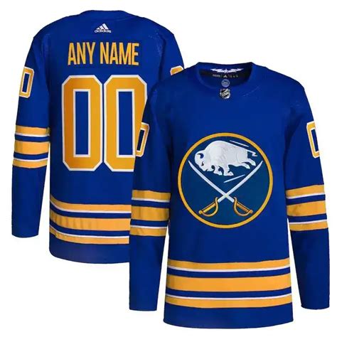 Buffalo Sabres Blue Custom Jersey - Jersey Fanatics