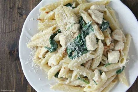 Chicken Spinach Alfredo Pasta Snappy Gourmet