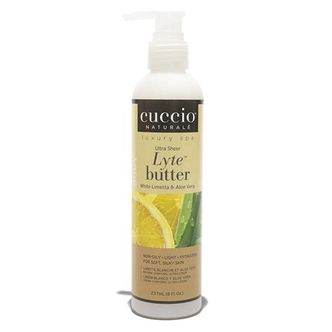 Cuccio Naturalé Lyte White Limetta And Aloe Vera Ultra Sheer Butter Non Oily Cream