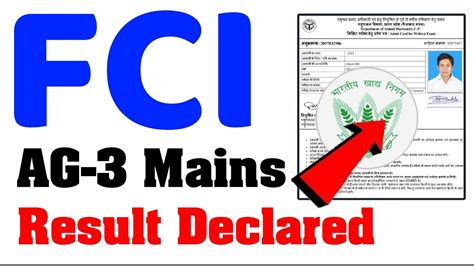 Fci Ag Mains Result Declared Fci Grade Lll Mains Result