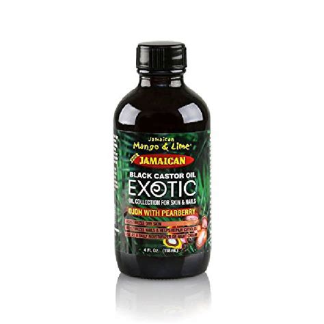 Jamaican Mangoandlime Pure Black Castor Oil Exotic Collection Ojon 4oz