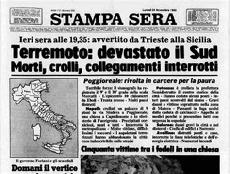 Accadde Oggi Il 23 Novembre 1980 Il Terremoto In Irpinia Cambia Per