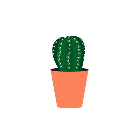 Cactus En Maceta 9665286 Png