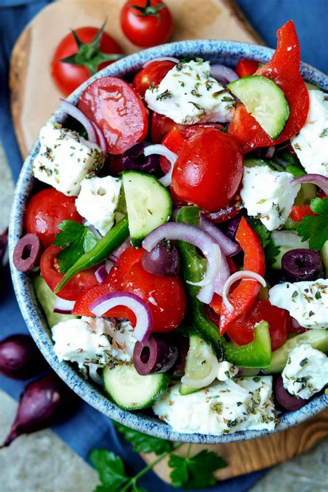 Griechischer Nudelsalat Mit Feta