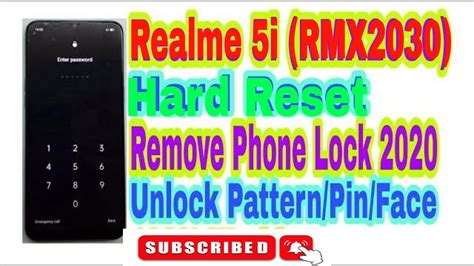 Realme 5i RMX2030 Hard Reset Remove 2023 YouTube