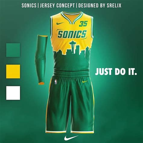 Seattle Supersonics Jersey Concept Nike Ad Nba Please Bring Back Our