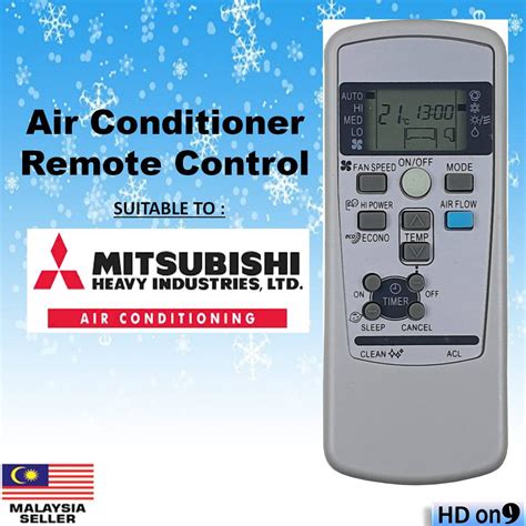 Mitsubishi Heavy Industries Air Cond Aircon Aircond Remote Control