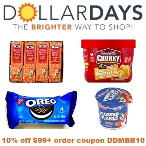 Bulk Groceries At Dollar Days 10 Off 99 Order Coupon Ddmbb10