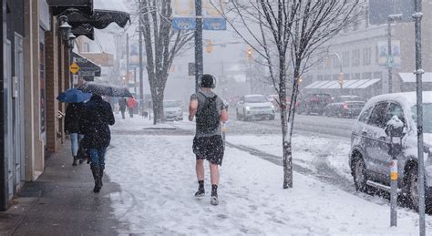 Snow day: Skiing & snowboarding on the streets of Vancouver