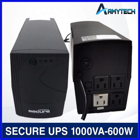 SECURE UPS 1000VA 600Watts Uninterruptible Power Supply Shopee