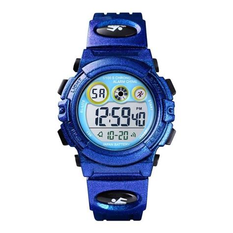 Sharphy Montre Enfant Gar On Led Num Rique Lumi Res De Fond Color Es