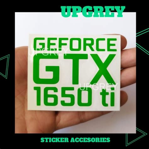 Jual Geforce Gtx 1650 Ti Stiker Cutting Aksesories Pc Laptop Komputer