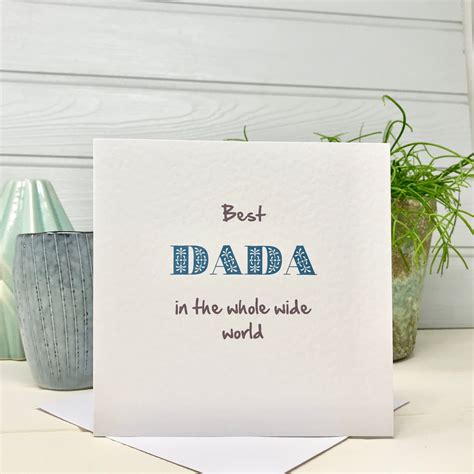 Best Dada Dada Fathers Day Birthday Card By Shmuncki Etsy Birthday