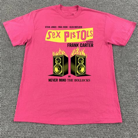 FRANK CARTER SEX PISTOLS Never Mind The Bollocks 2025 Pink Shirt