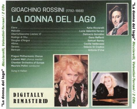 La Donna Del Lago G Rossini Cds Katia Ricciarelli Lucia