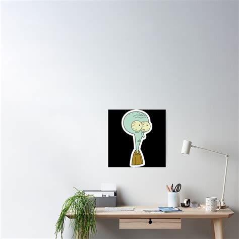 "SpongeBob Shocked Squidward" Poster for Sale by ballardterry879 ...