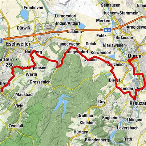 Wasserburgen Route Etappe 6b Stolberg Düren BERGFEX Radfahren