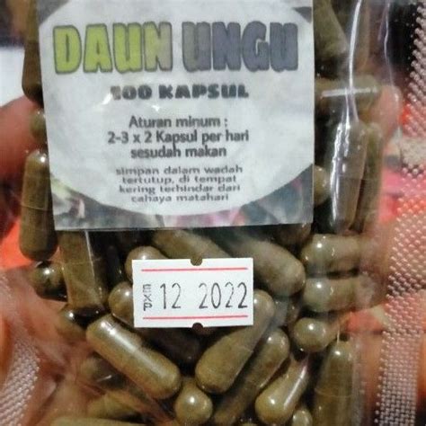 Jual Jamu Obat Wasir Dan Varises Daun Ungu Kapsul Shopee Indonesia