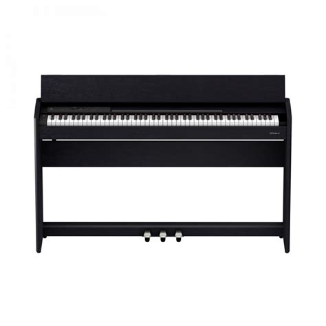 Pacote de Piano Digital F701 Roland Preto contemporâneo na Gear4Music