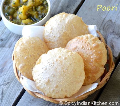 Poori Recipe Puffy Poori How To Make Poori Easy Poori Spicy