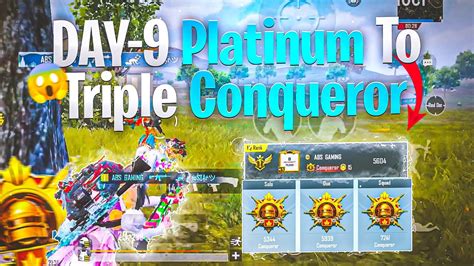 DAY 9 Platinum To Triple Conqueror In BGMI IPhoneXR 11 11Pro