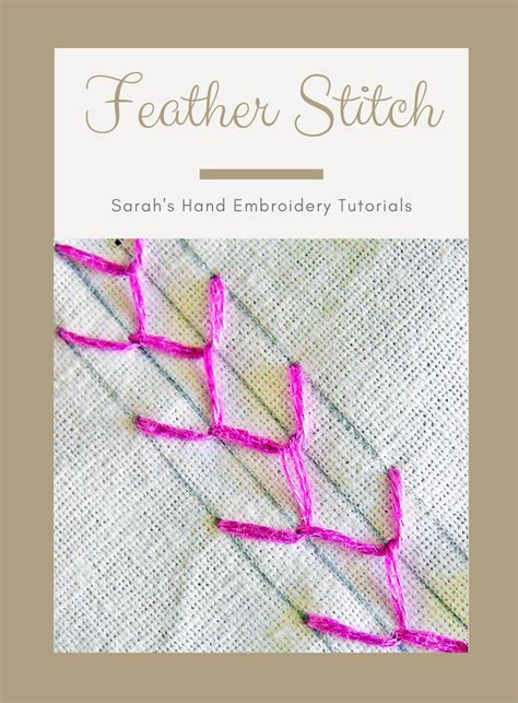 How To Do The Feather Stitch Sarah S Hand Embroidery Tutorials