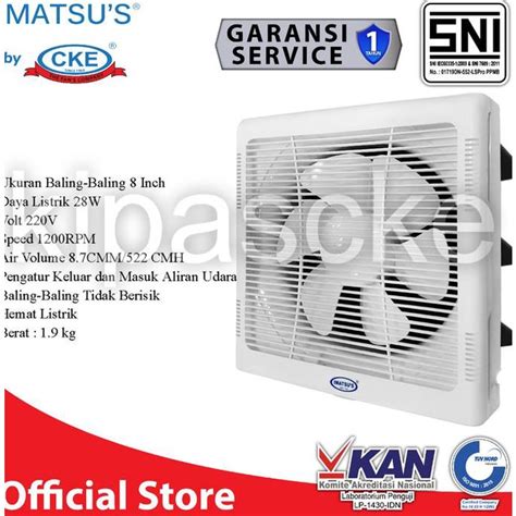 Jual Wall Exhaust Hexos Heksos Fan Dinding 8 Exhaust Fan Dinding 8