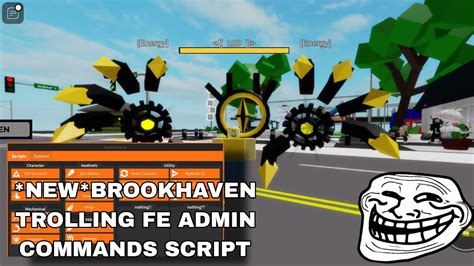 New Brookhaven Trolling Admin Commands Script Hack Fe Hub Fluxus