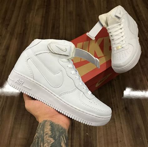 T Nis Nike Air Force Botinha Masculino Branco T Nis Masculino