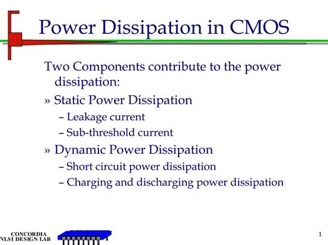 PPT - Power Dissipation in CMOS PowerPoint Presentation, free download ...