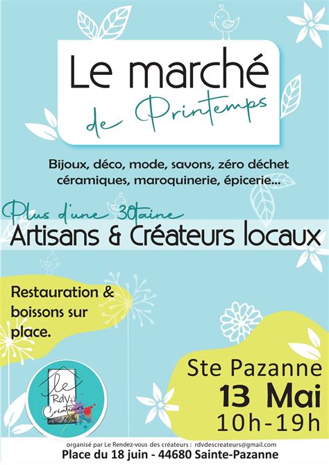 March De Printemps Cr Ateurs Producteurs Et Artisans Locaux Loire